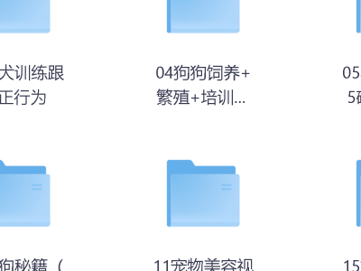 399买的养狗训狗教程